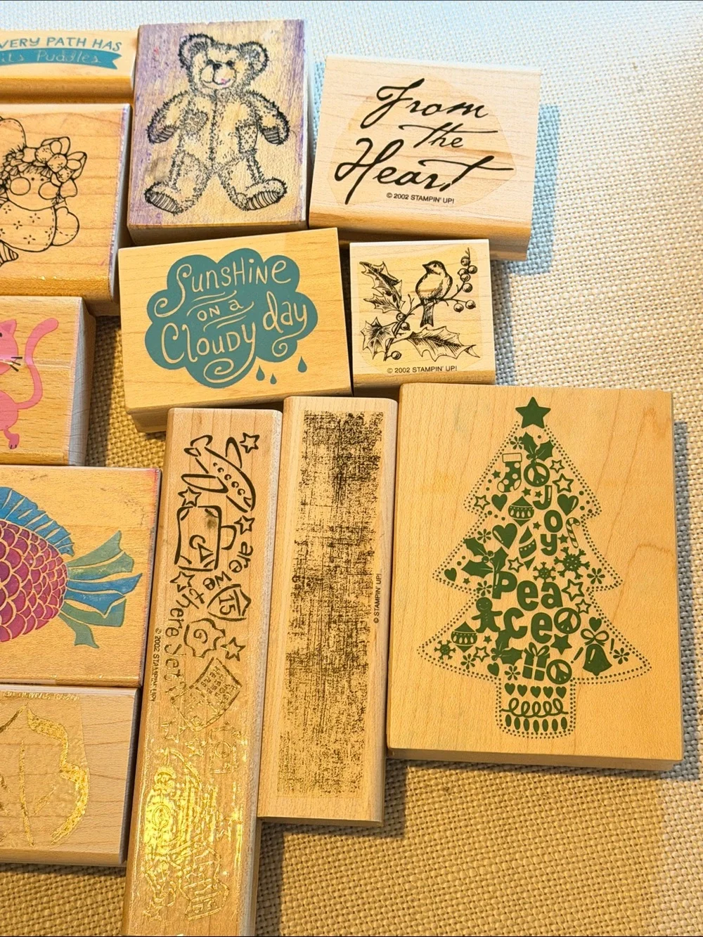 Wooden Stamp Set - Assorted Color Kids Toy Stamps